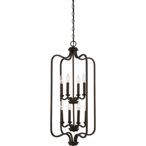 Nuvo Willow 17in 2-Light Caged Pendant | Traditional Polished Nickel and Clear Glass | Dining Room & Foyer | 17 x 17 x 34 in | Model 60-5972
