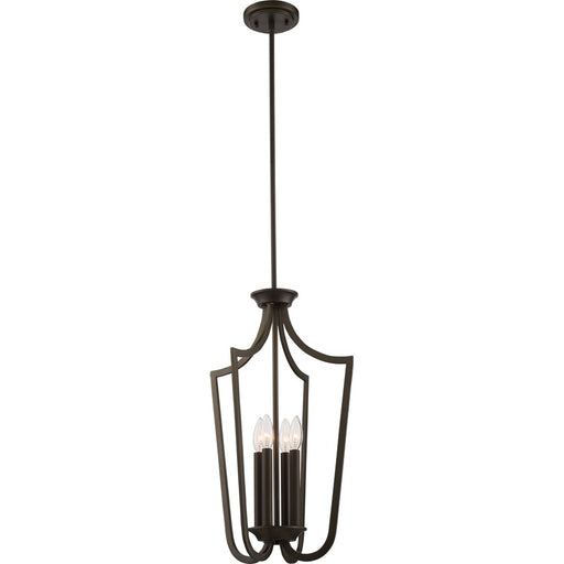 Nuvo Lighting Laguna 14in 4-Light Pendant | Traditional Aged Bronze | Kitchen Island & Dining Room | 14 x 14 x 61 in | Model 60-5976