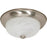 Nuvo Lighting 2 Light 13" Flush Mount Alabaster Glass