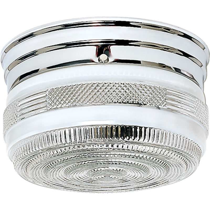 Nuvo Lighting 2 Light 8" Flush Mount Medium Crystal/White Drum