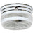 Nuvo Lighting 2 Light 8" Flush Mount Medium Crystal/White Drum