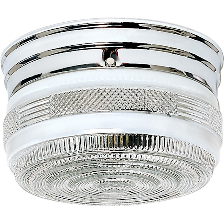 Nuvo Lighting 2 Light 8" Flush Mount Medium Crystal/White Drum