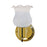Nuvo Lighting 1 Light 5" Sconce, Frosted Grape Shade & On/Off Switch