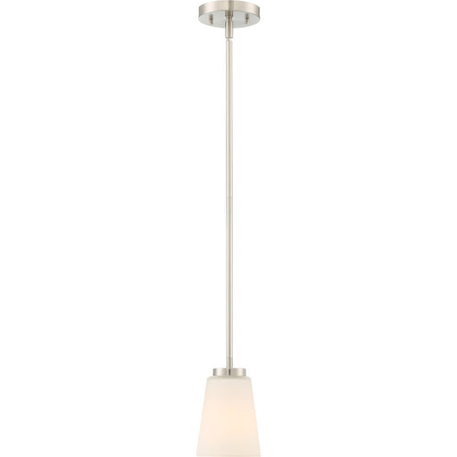 Nuvo Lighting Nome 1-Light Pendant | Transitional Brushed Nickel | Kitchen Island & Dining Room | 7.13in H | Model 60-6253