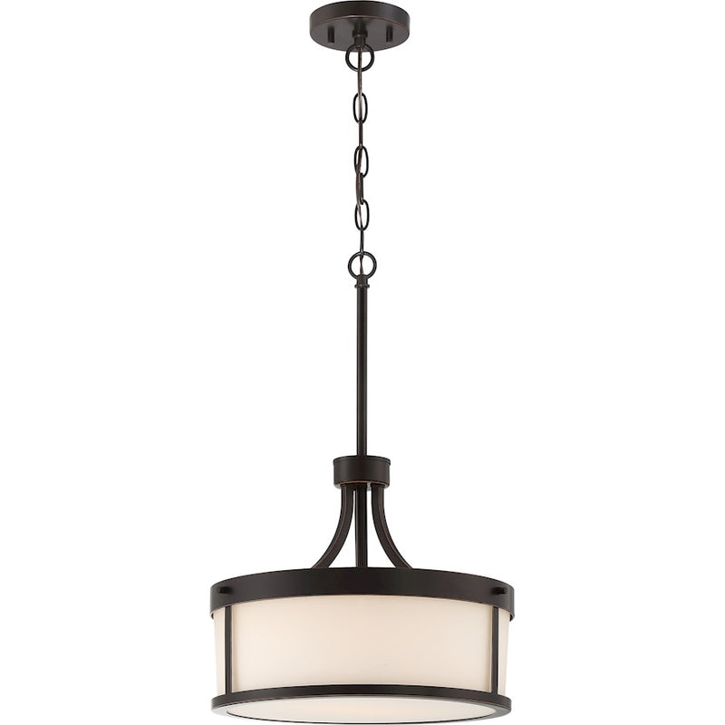 Nuvo Lighting Denver 2-Light Pendant | Traditional Mahogany Bronze | Kitchen Island & Dining Room | 12 in H | Model 60-6327