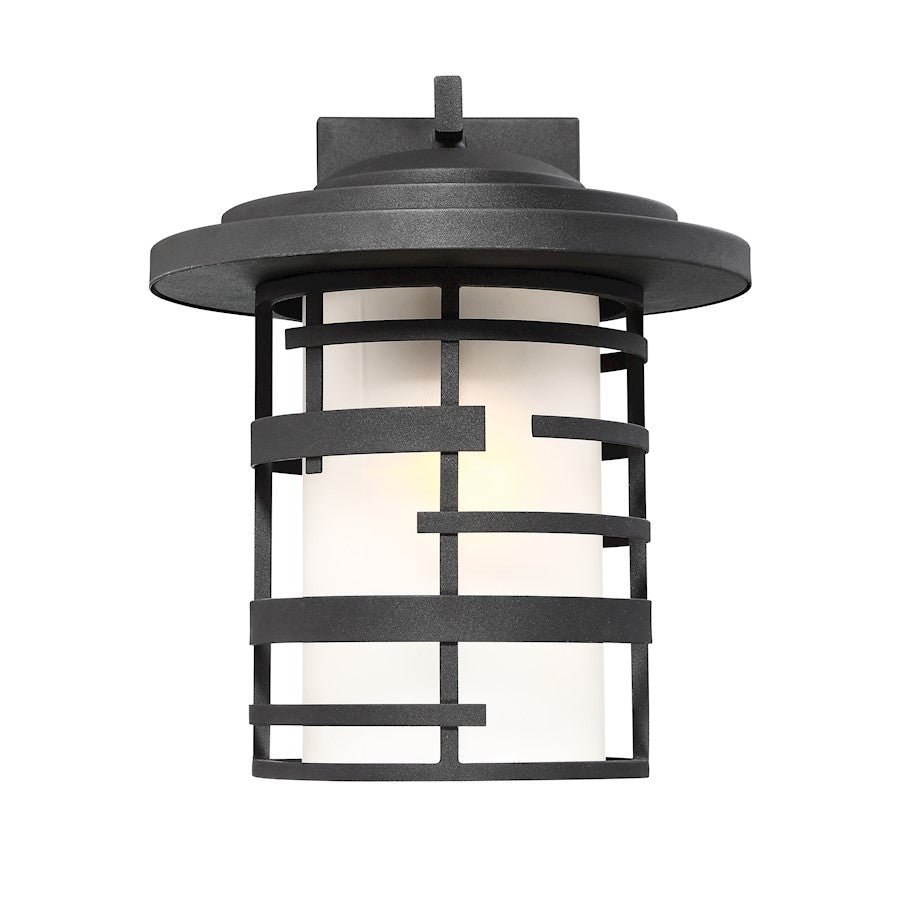 Nuvo Lighting Lansing 1 Light Wall Lantern, Etched/Textured Black