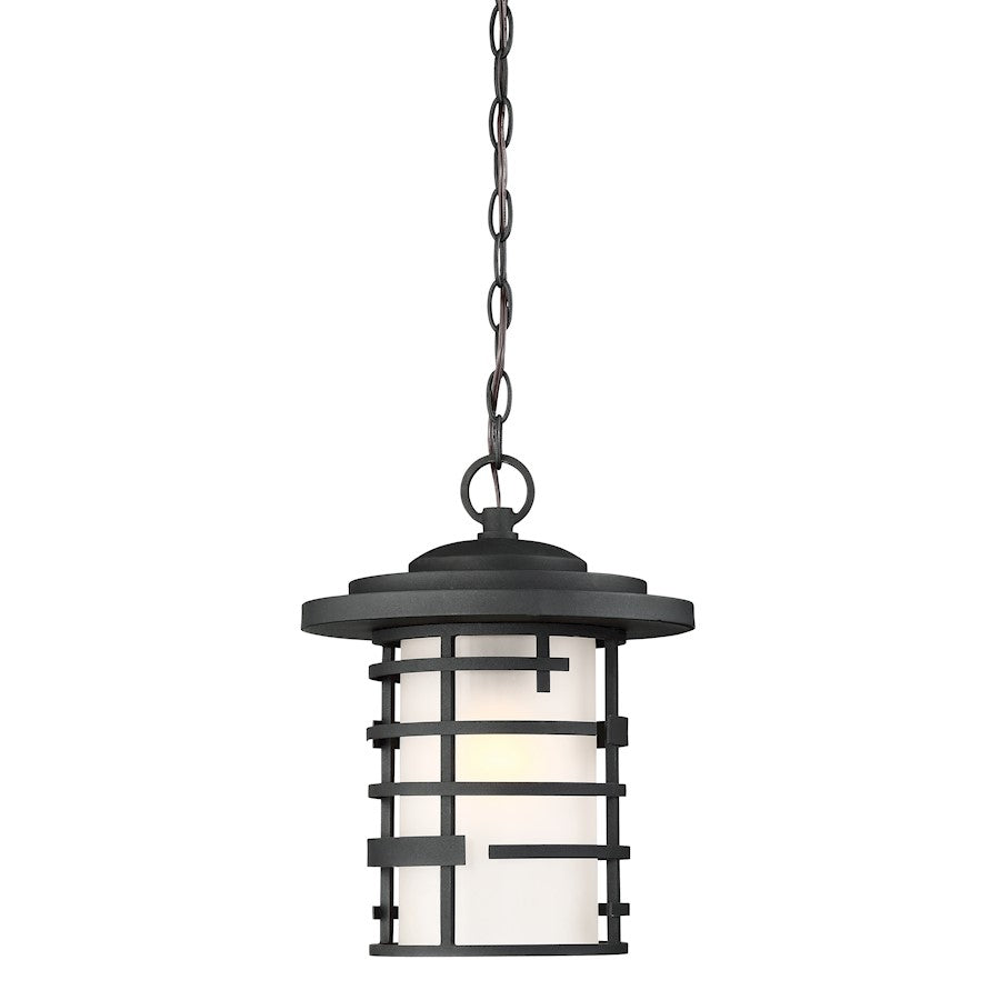 Nuvo Lighting Lansing 1 Light 14" Hanging Lantern, Etched/Black