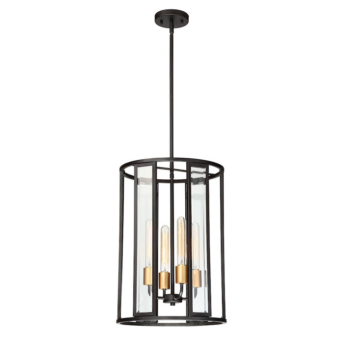 Nuvo Lighting Payne 4 Light Foyer Pendant, Beveled/Midnight Bronze