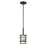 Nuvo Lighting Lansing 1 Light Mini Pendant, White Shade/Textured Black