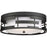 Nuvo Lighting Lansing 3 Light Flush, White Shade/& Opal Diffuser Black