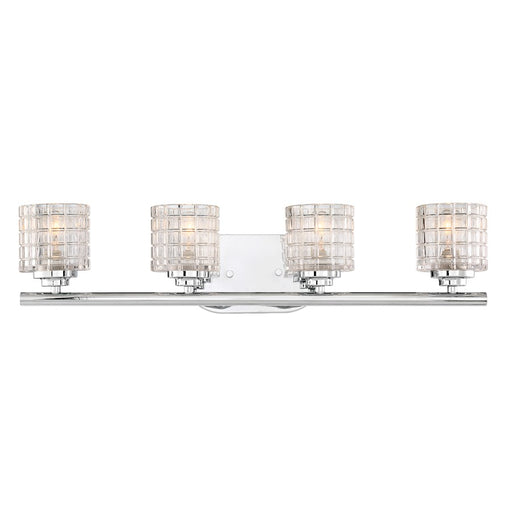 Nuvo Lighting Votive Vanity, Clear Glass, Polished Nickel