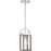 Nuvo Lighting Bliss 1 Light Mini Pendant Driftwood, Polished Nickel