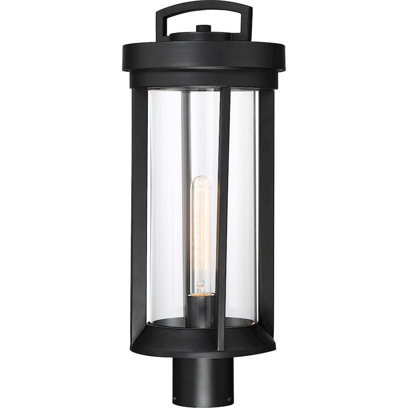 Nuvo Lighting Huron 1 Light Post Lantern, Clear Glass, Aged Bronze