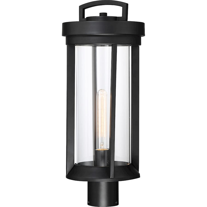 Nuvo Lighting Huron 1 Light Post Lantern, Clear Glass, Aged Bronze