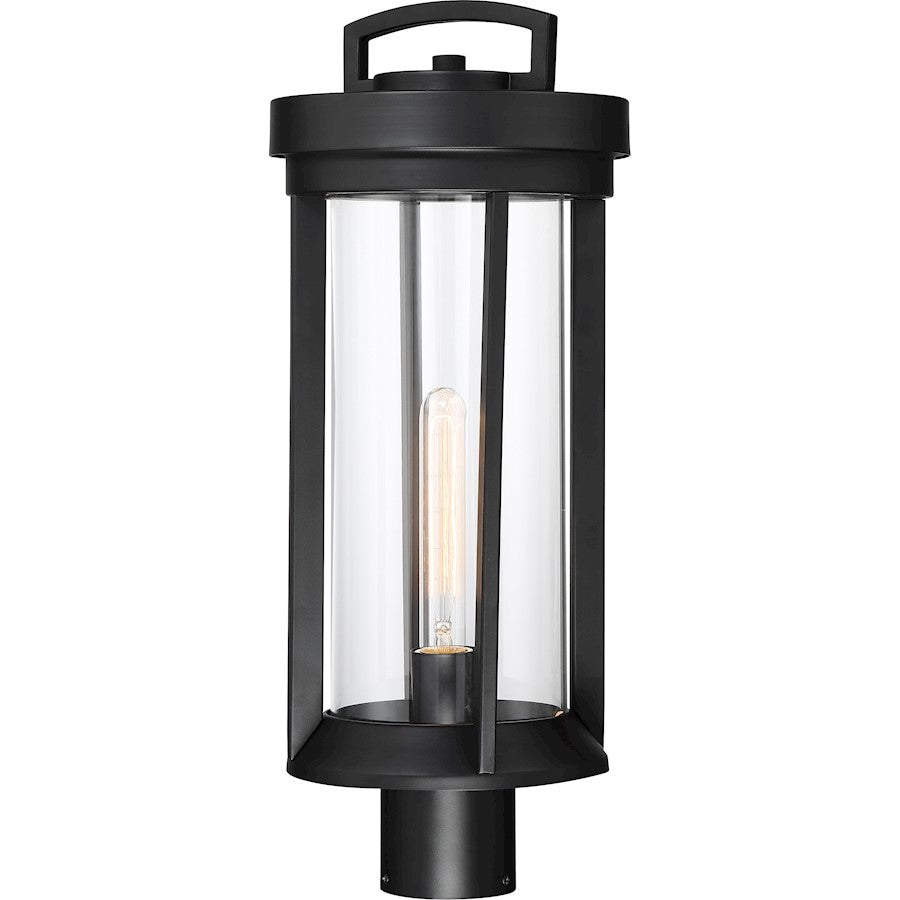Nuvo Lighting Huron 1 Light Post Lantern, Clear Glass, Aged Bronze