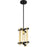 Nuvo Lighting Marion 1 Light Mini Pendant Aged Bronze, Natural Brass