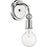 Nuvo Lighting Bounce 1 Light Sconce, Crystal Accent Polished Nickel
