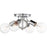 Nuvo Lighting Bounce 4 Light Flush Mount, Crystal Accent Nickel