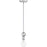Nuvo Lighting Bounce 1 Light Mini Pendant, Crystal Accent Nickel