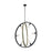 Nuvo Lighting Augusta 6 Light Pendant, Black/Wood