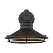 Nuvo Lighting Blue Harbor 12in 1-Light Wall Sconce | Nautical Coastal Dark Bronze and Gold Finish | Outdoor Covered Patio & Entryway | 10 | Model 60-7042