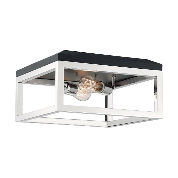 Nuvo Lighting Cakewalk 2 Light Flush Mount, Polished Nickel