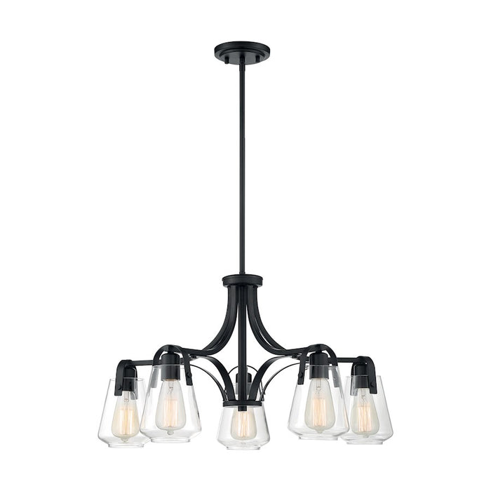 Nuvo Lighting Skybridge 5 Light Chandelier, Clear