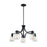 Nuvo Lighting Skybridge 5 Light Chandelier, Clear