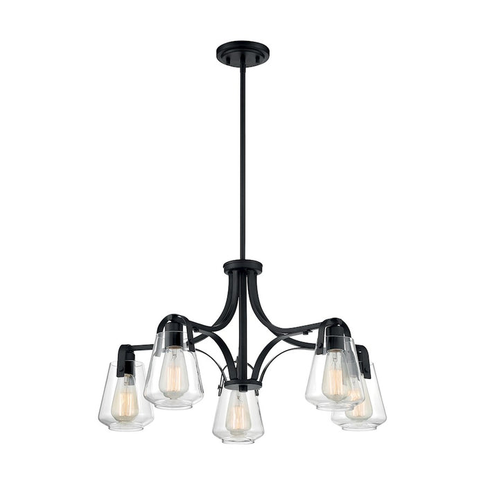 Nuvo Lighting Skybridge 5 Light Chandelier, Clear