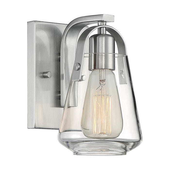 Nuvo Lighting Skybridge 1 Light Wall Sconce, Clear