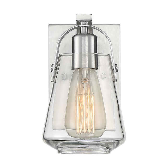 Nuvo Lighting Skybridge 1 Light Wall Sconce, Clear