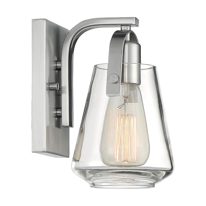 Nuvo Lighting Skybridge 1 Light Wall Sconce, Clear