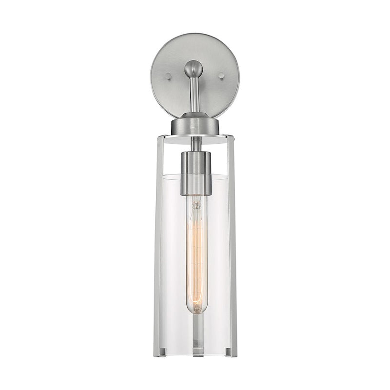 Nuvo Lighting Marina 1 Light Sconce, Clear Glass