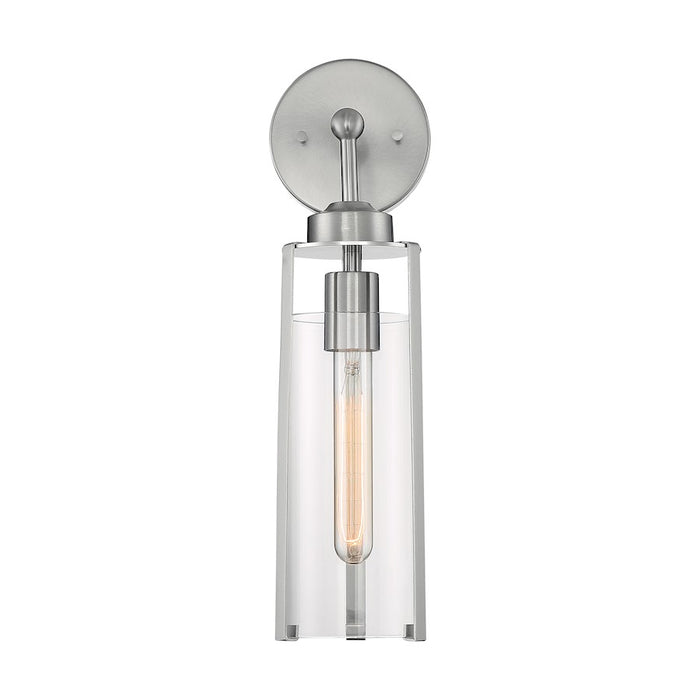 Nuvo Lighting Marina 1 Light Sconce, Clear Glass