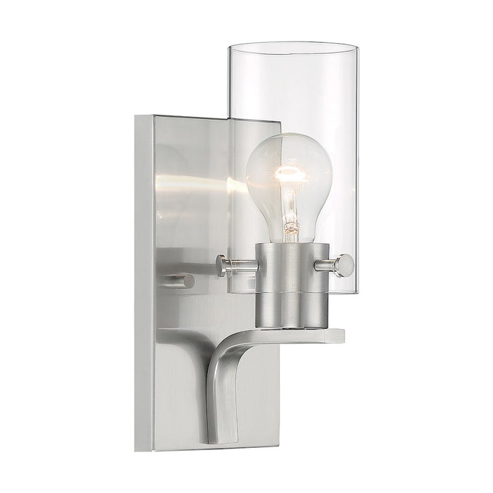 Nuvo Lighting Sommerset 1 Light Wall Sconce, Clear