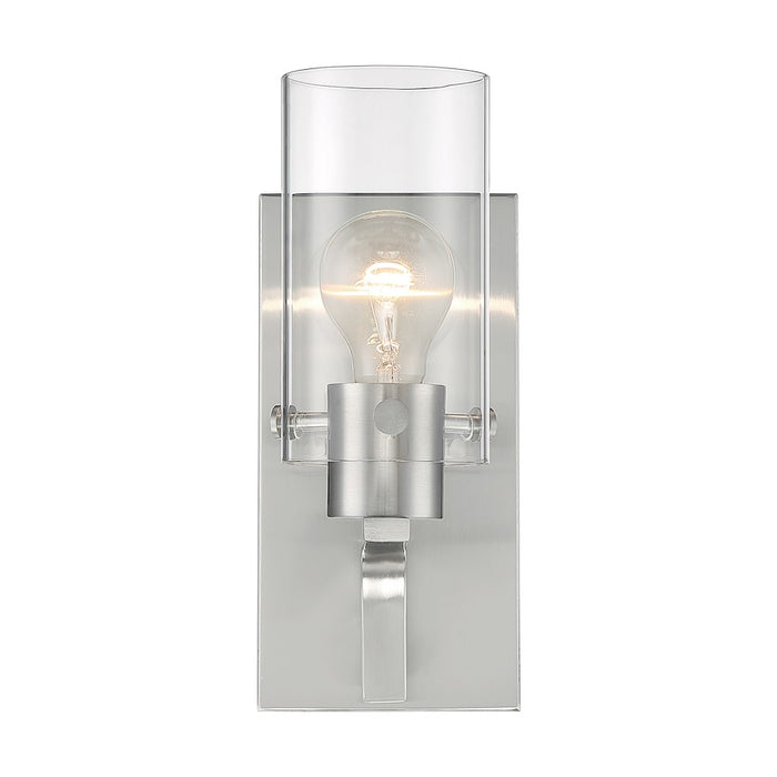 Nuvo Lighting Sommerset 1 Light Wall Sconce, Clear