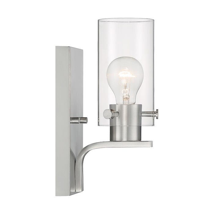 Nuvo Lighting Sommerset 1 Light Wall Sconce, Clear