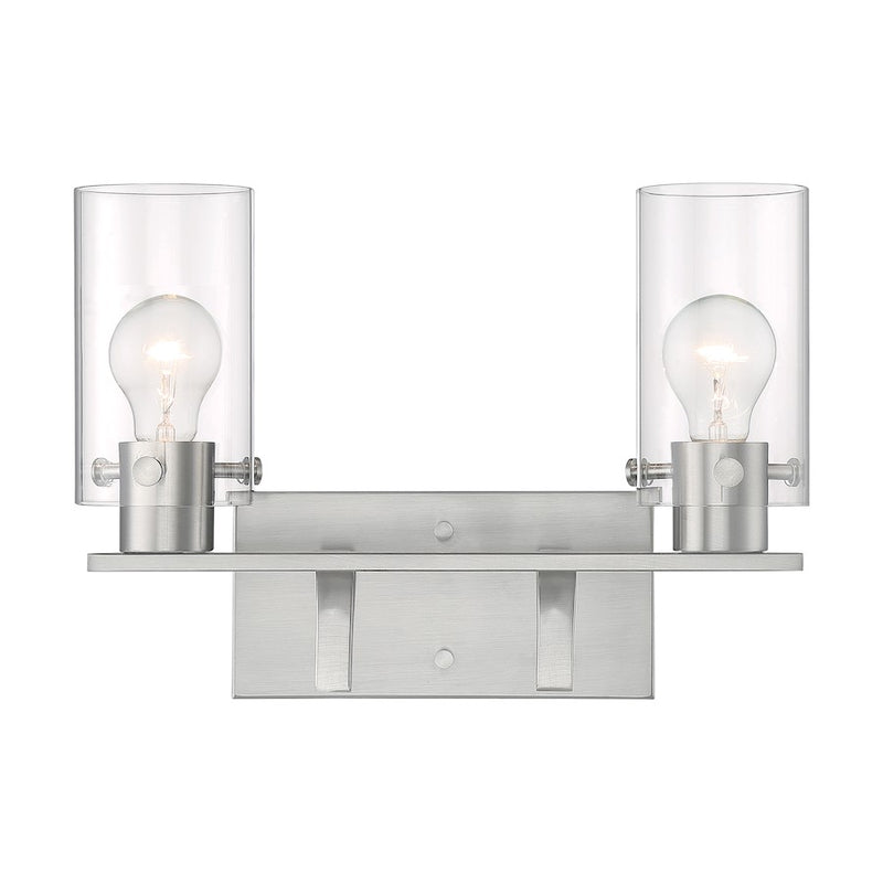 Nuvo Lighting Sommerset Vanity, Clear Glass