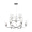 Nuvo Lighting Sommerset Chandelier, Clear Glass