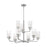 Nuvo Lighting Sommerset Chandelier, Clear Glass