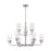 Nuvo Lighting Sommerset Chandelier, Clear Glass