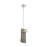 Nuvo Lighting Stella 2 Light Pendant, Driftwood/Brushed Nickel Accents