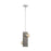 Nuvo Lighting Stella 2 Light Pendant, Driftwood/Brushed Nickel Accents