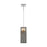 Nuvo Lighting Stella 2 Light Pendant, Driftwood/Brushed Nickel Accents
