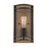 Nuvo Lighting Atelier 1 Light Sconce, Black/Honey Wood