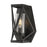 Nuvo Lighting Zemi 1 Light Sconce, Clear Glass, Black