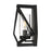 Nuvo Lighting Zemi 1 Light Sconce, Clear Glass, Black