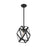 Nuvo Lighting Zemi 1 Light Mini Pendant, Clear Glass, Black