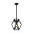 Nuvo Lighting Zemi 1 Light Mini Pendant, Clear Glass, Black