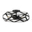 Nuvo Lighting Zemi 3 Light Flush Mount, Clear Glass, Black